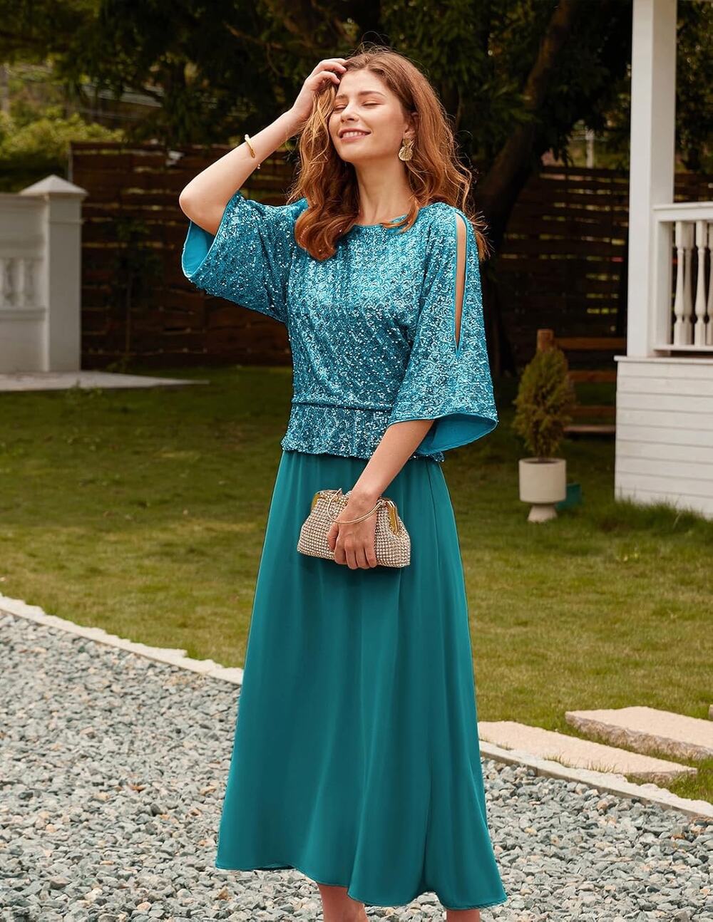GRACE KARIN Mother of Bride Dresses Large Sequins